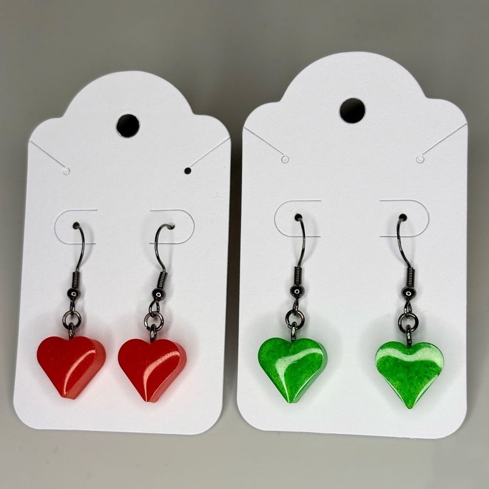 Christmas princess heart Earrings